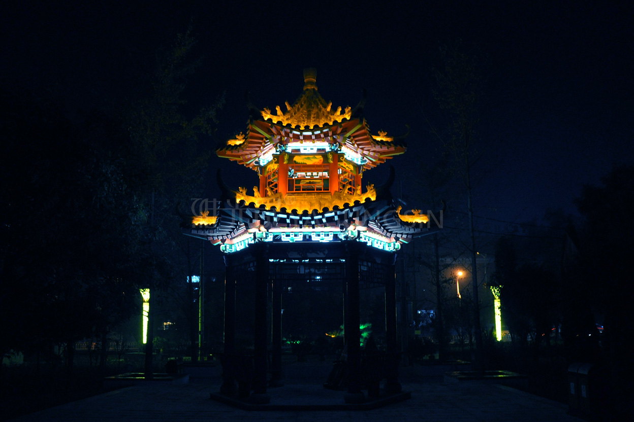 沂源拇指工程灯光景点