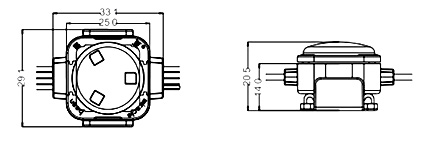 二次防水点光源 YGPS-DA25H(图2) 二次防水点光源 YGPS-DA25H(图2)
